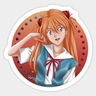 Asuka Sohryu Langley Sticker